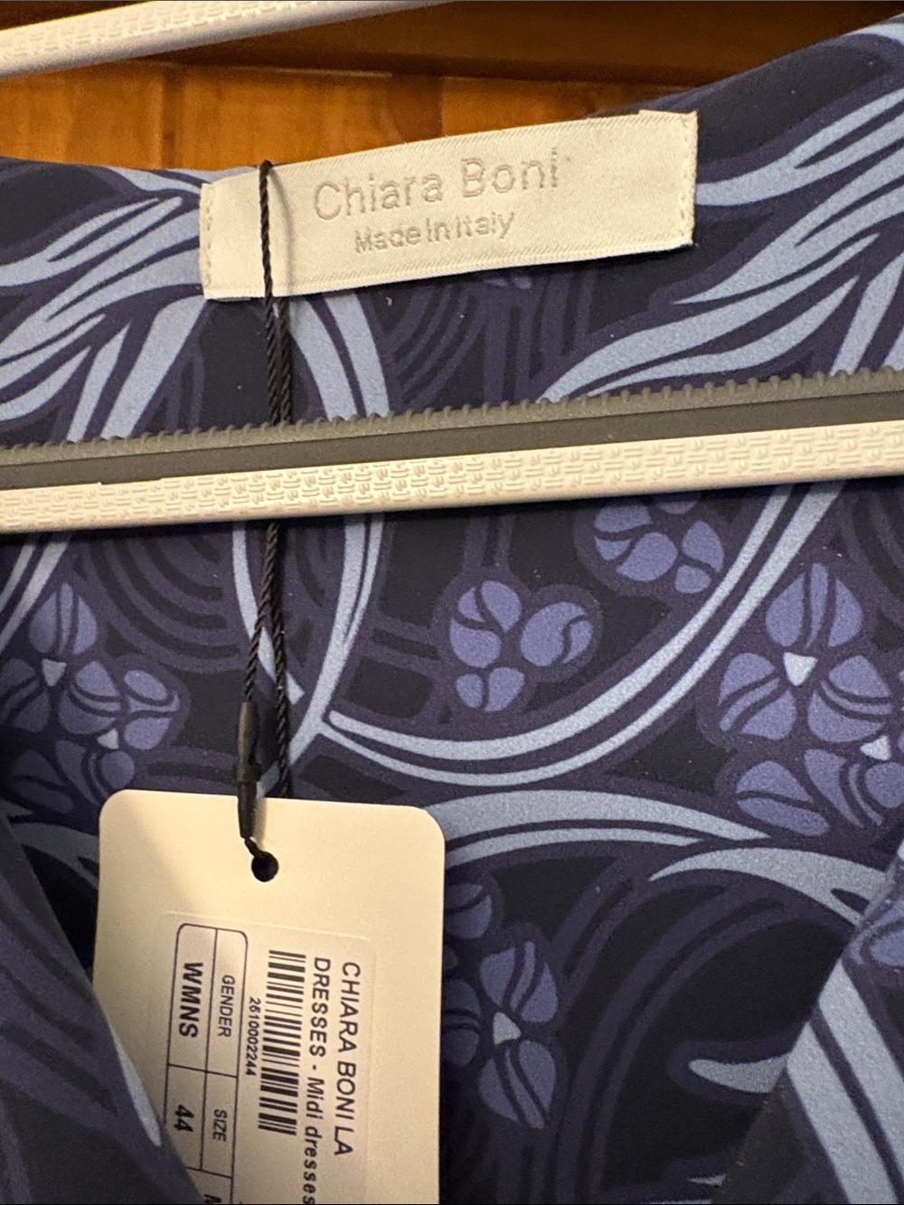 CHIARA Boni LaPetite Robe Luisa Print Dress Kelmscott Blue Size 8 (44) NWT - Picture 6 of 9